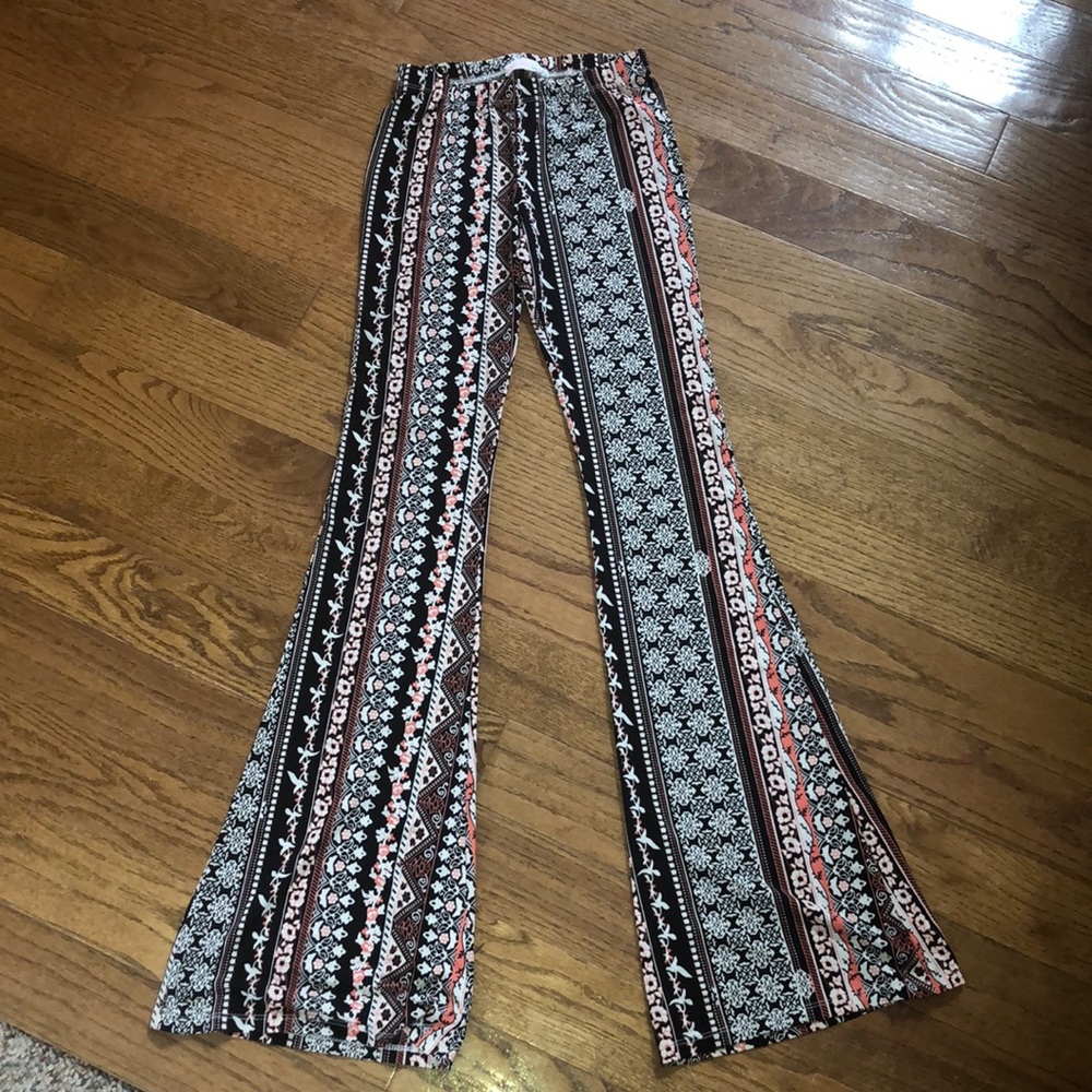 Tight, flared hipster pants